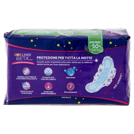 Lines Seta Ultra Trio Cp Notte 30 pezzi